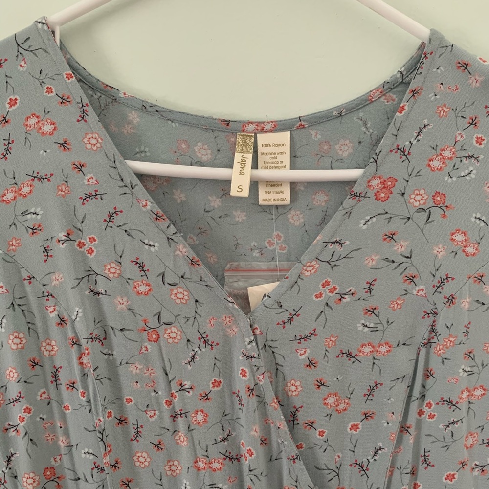 Floral Print Long Sleeve Blouse - NWT